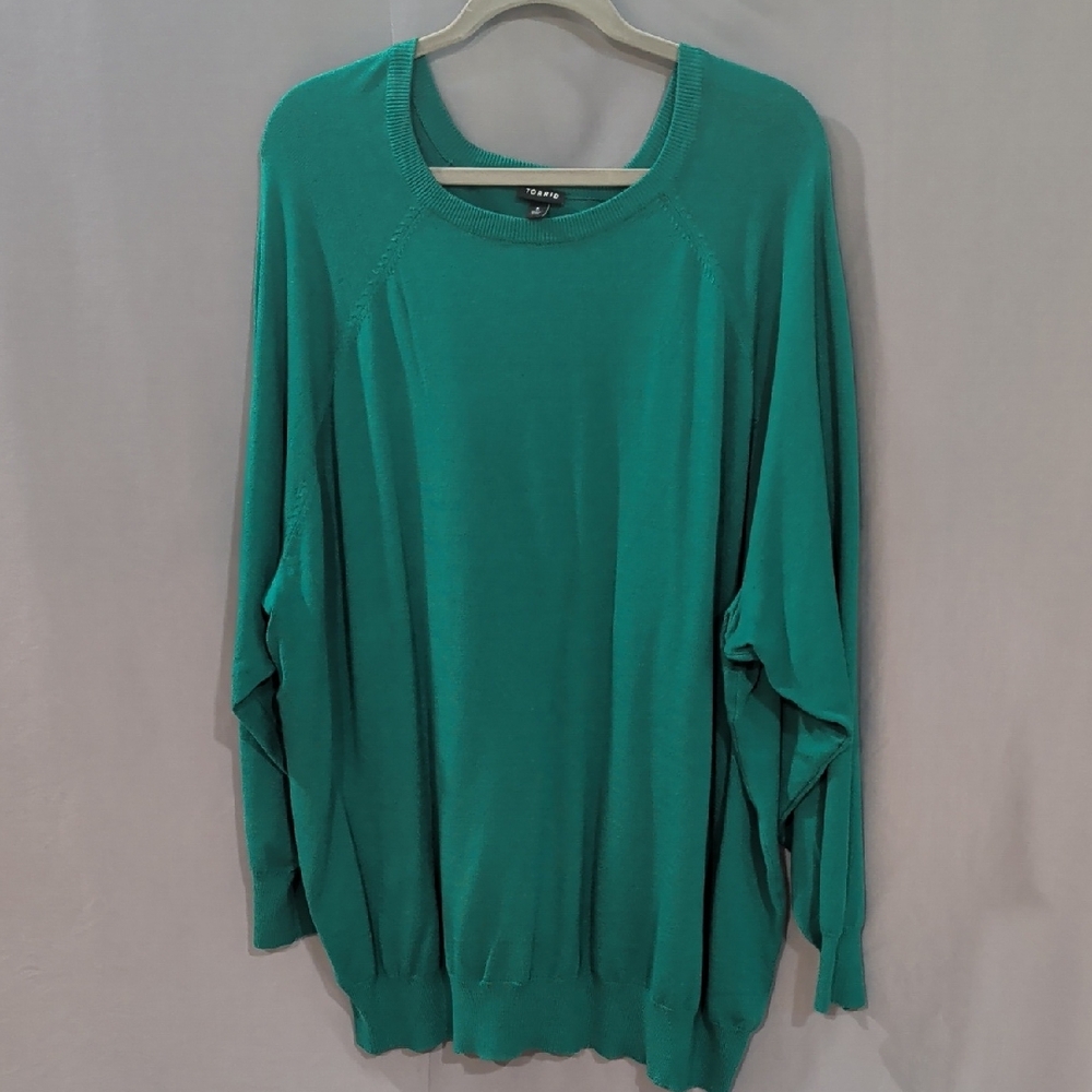 Torrid Vibrant Green Knit Sweater 5
